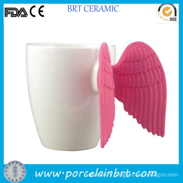 Angel Wing Custom Blank Ceramic White Mug